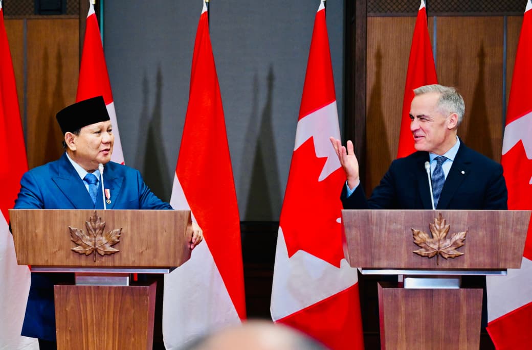 Presiden Prabowo melakukan pertemuan resmi dengan Perdana Menteri (PM) Kanada Mark Carney. (Foto/BPMI)