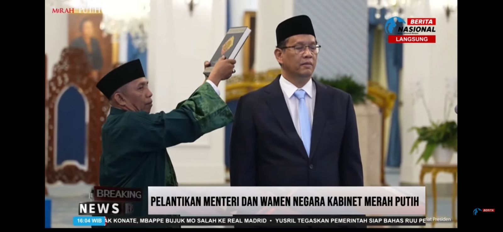 Presiden Prabowo Resmi Lantik Menteri Pengganti Sri Mulyani dan Budi Arie. (Foto/Istimewa)