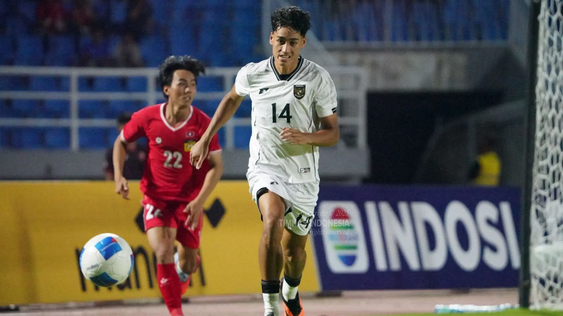 Bomber Timnas U-23 Indonesia Rafael Struick (kanan). (Foto/PSSI)