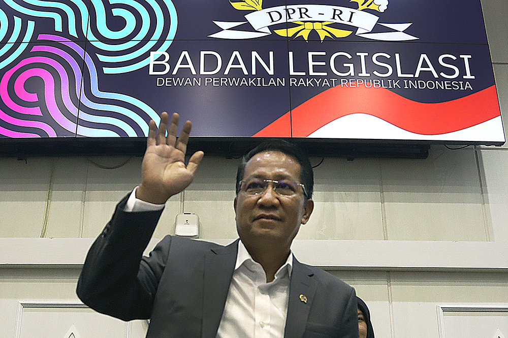 Baleg DPR mengusulkan agar Rancangan Undang-Undang (RUU) tentang Perampasan Aset . (BeritaNasional/Elvis Sendouw)