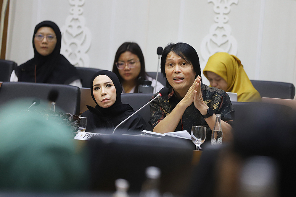 Rapat Badan Legislasi DPR bahas RUU Hak Cipta. (BeritaNasional/Elvis Sendouw)