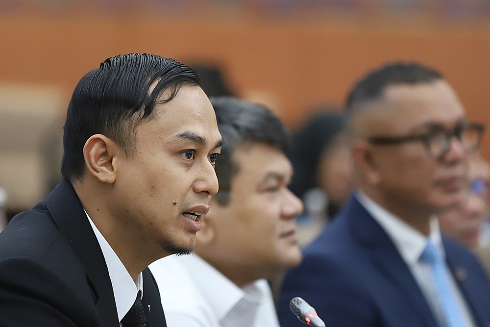 Rapat Dengar Pendapat Komisi VI DPR dengan PT Garuda Indonesia. (BeritaNasional/Elvis Sendouw)