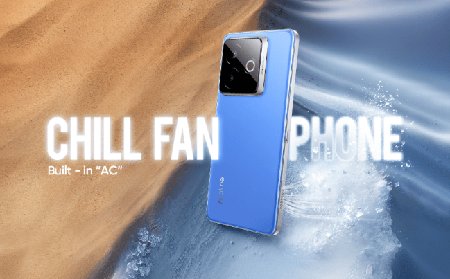 Smartphone Realme Chill Fan: Bagaimana Pendingin AC-nya Bekerja? Realme Chill Fan Phone. (Foto/doc. realme)