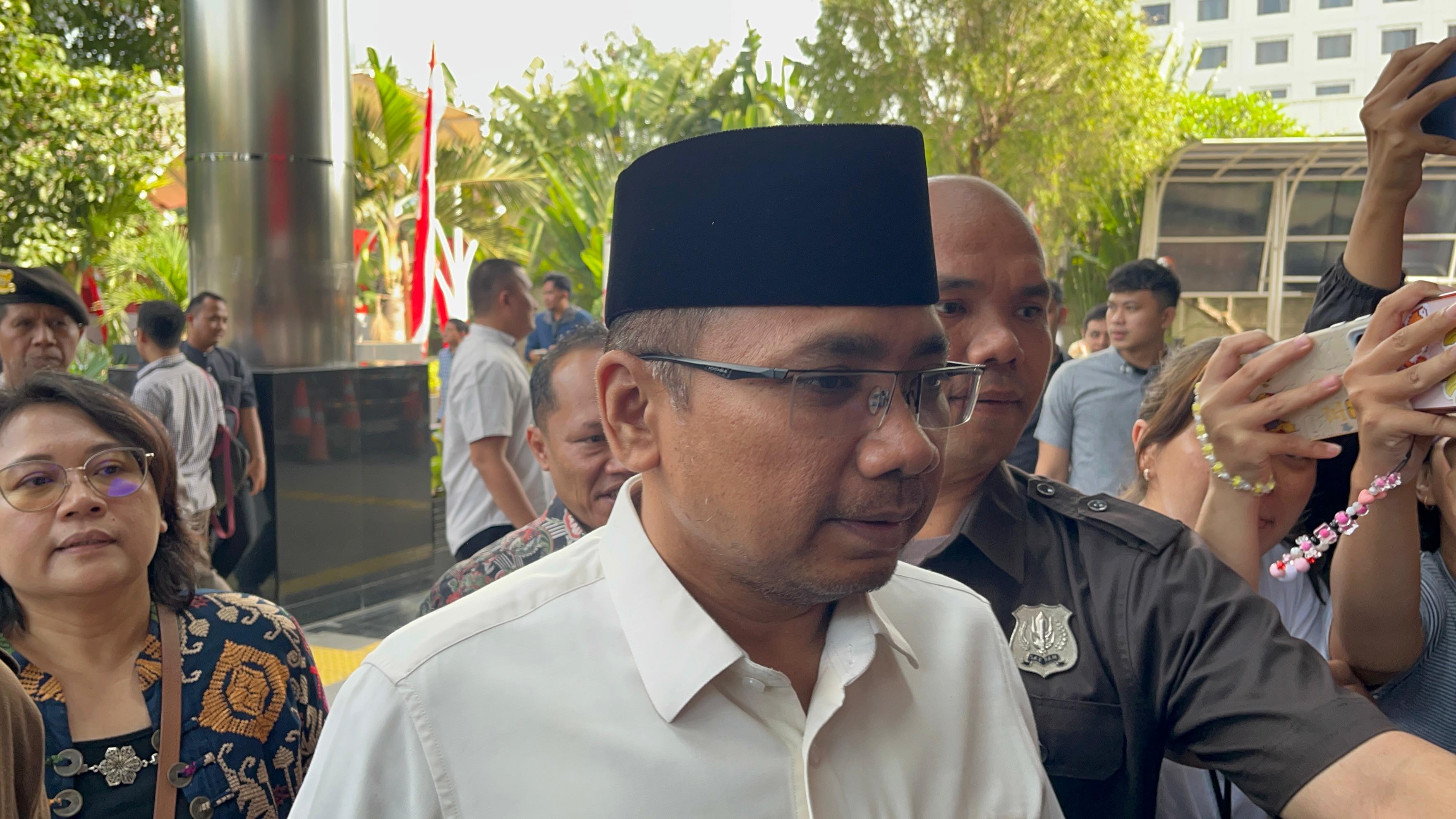 Mantan Menag Gus Yaqut datang penuhi panggilan KPK. (BeritaNasional/Panji)