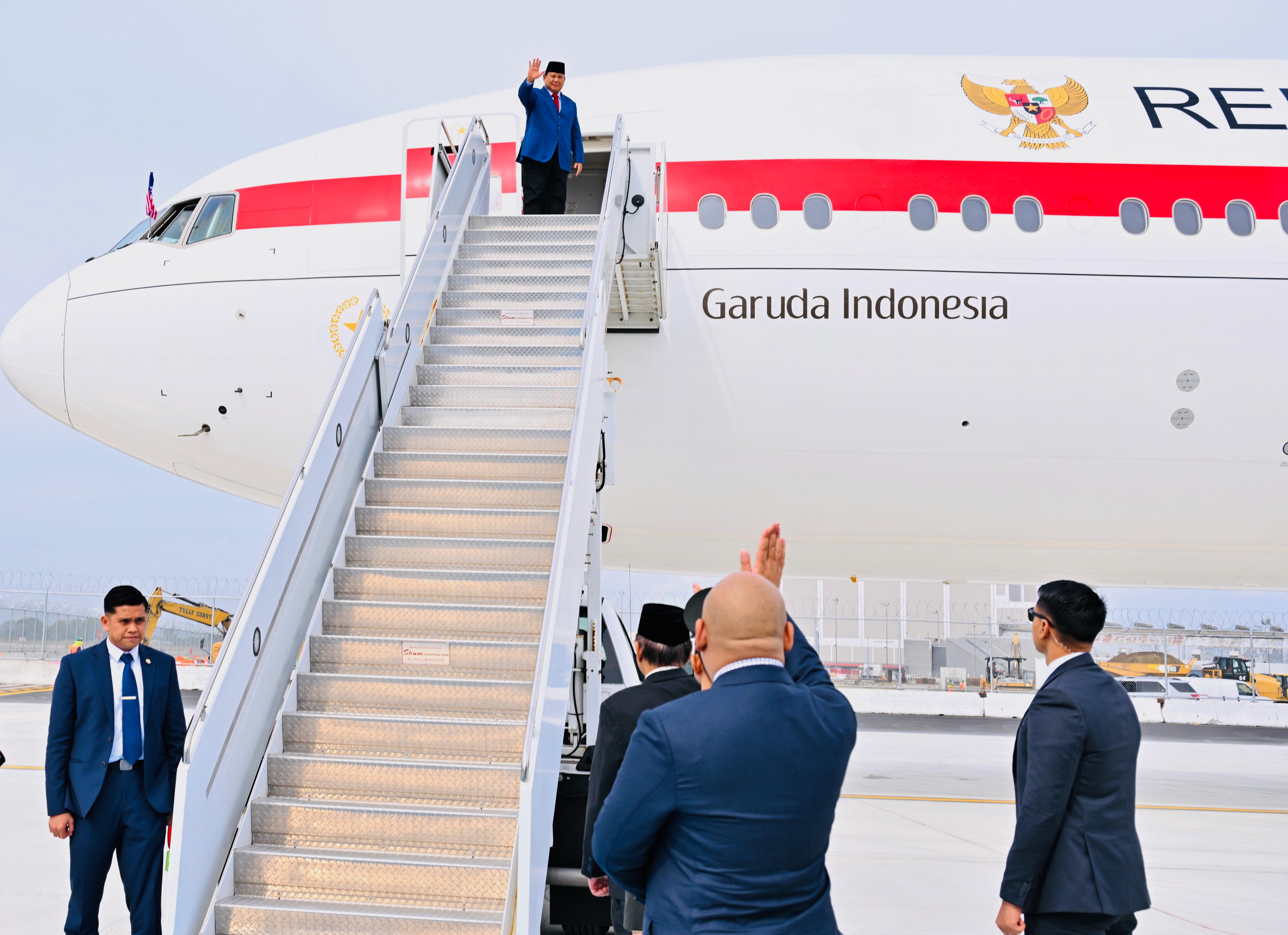 Presiden Prabowo Subianto lanjut perjalanan ke Ottawa Kanada. (BeritaNasional/Setpres)