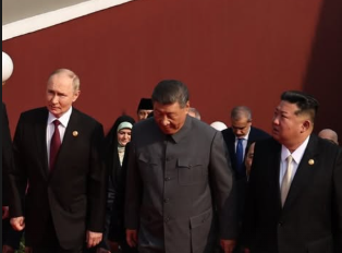 Xi Jinping, Putin, dan Kim Jong Un Beriringan dalam Parade Militer di Beijing, Trump Gusar? Xi Jinping Bersama Putin, dan Kim Jong Un dalam Parade Militer di Beijing. (Foto/Instagram Kremlin)