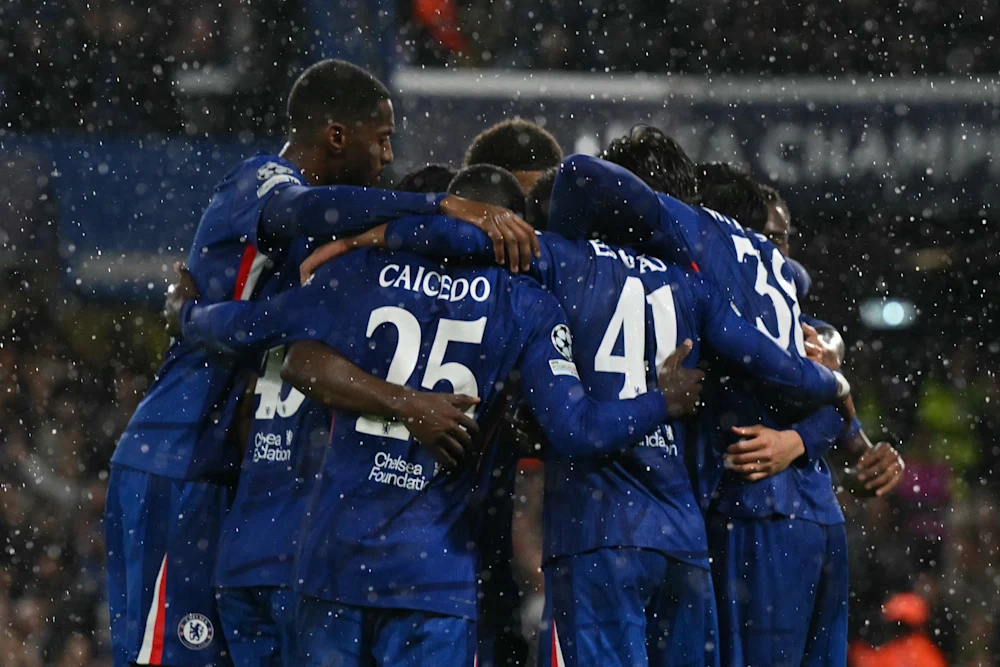 Para penggawa Chelsea berselebrasi saat melawan Ajax Amsterdam di Liga Champions. (Foto/chelseafc.com)