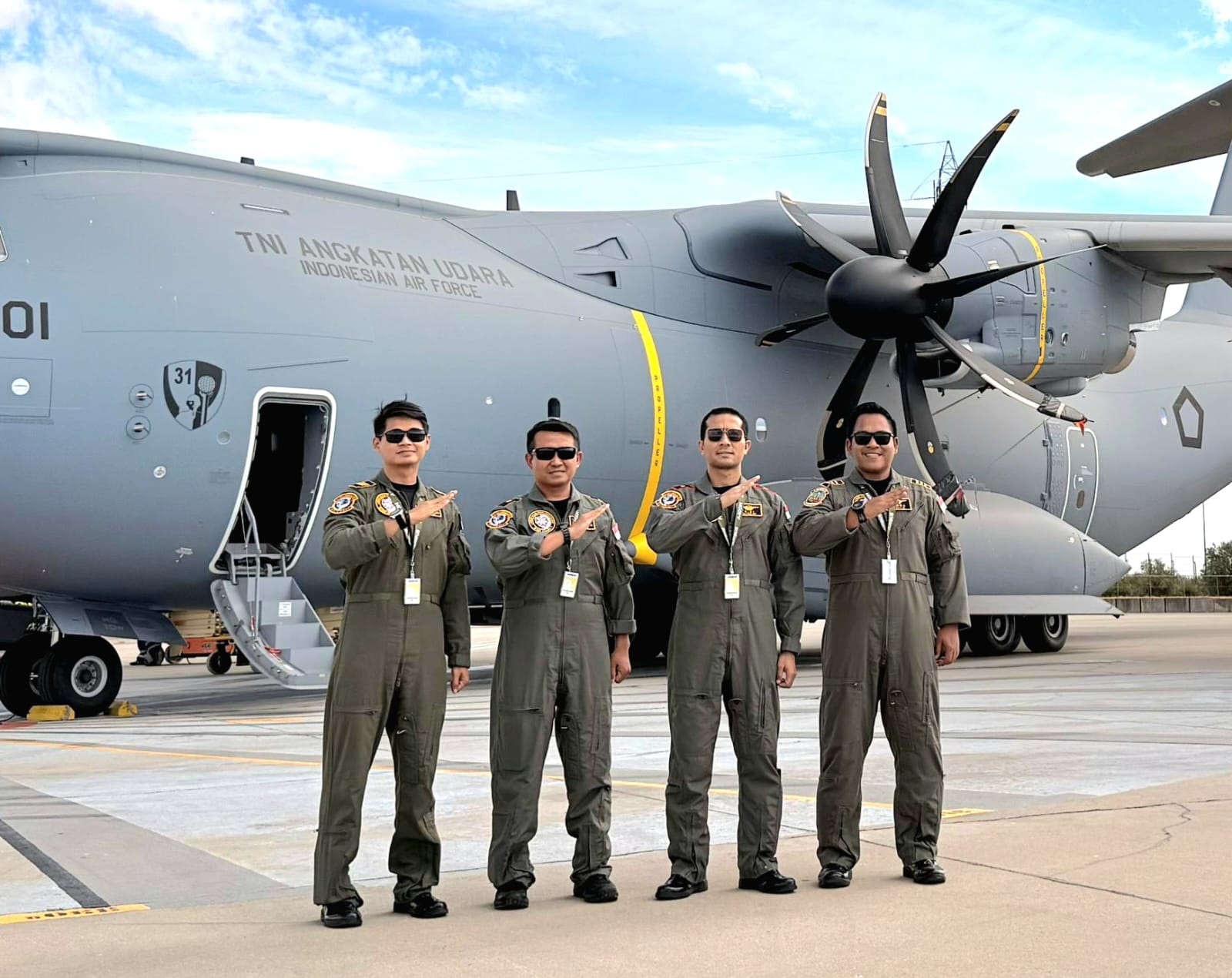 4 Penerbang TNI AU Jalani Pelatihan di Spanyol untuk Operasikan Airbus A-400M. (Foto/TNI AU)