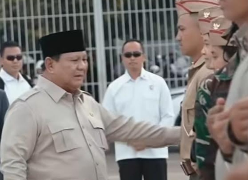 Presiden Prabowo kunjungi Program Korps Kadet Republik Indonesia (Beritanasional/Bachtiar)