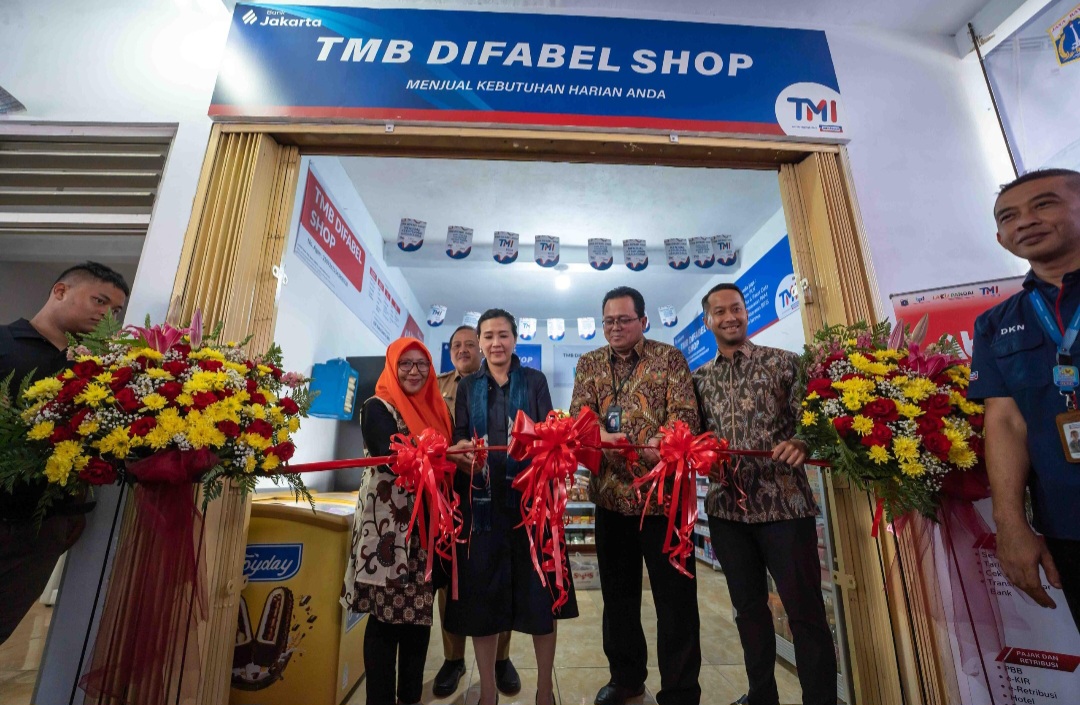 Peresmian Difabel Shop Jakarta Timur. (BeritaNasional/Lydia)