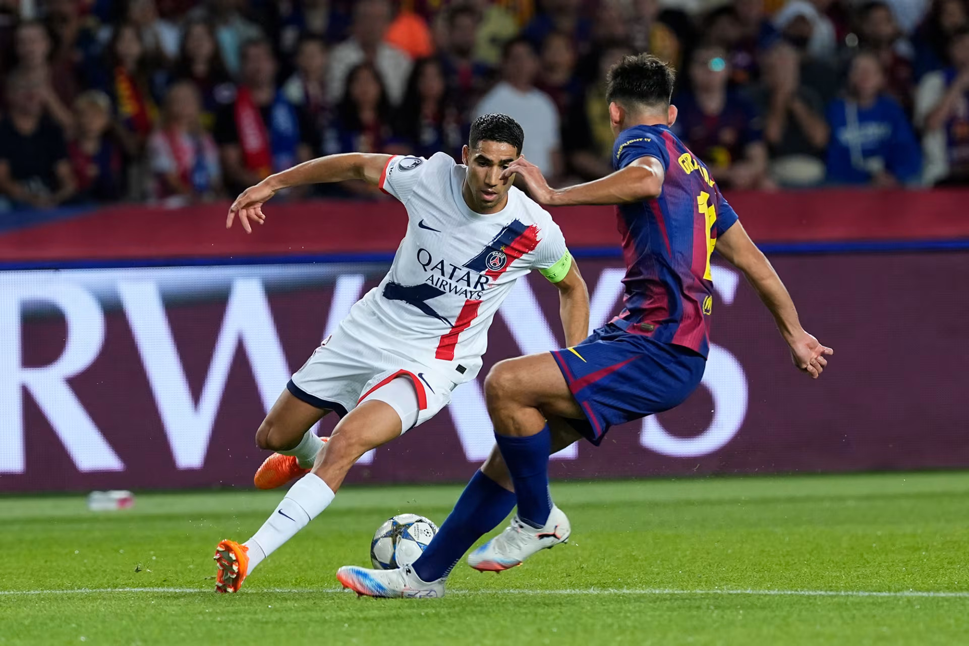 Barcelona vs PSG di Liga Champions. (Foto/PSG)