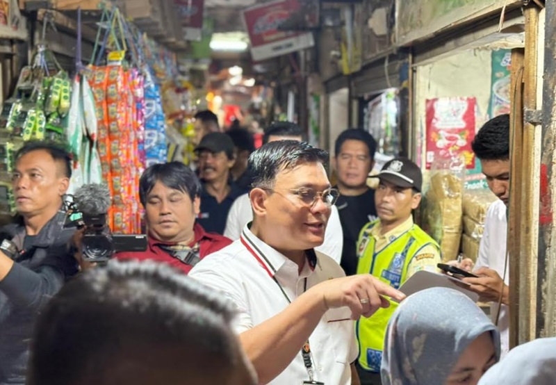 Brigjen Ade Safri sidak harga beras di Jakarta (Beritanasional/Bachtiar)