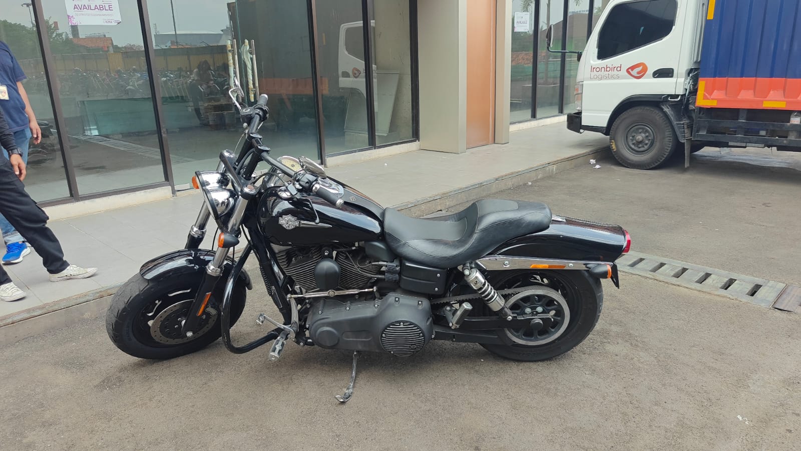 Moge Harley Davidson jenis FDX tahun 2008 yang sempat hilang ditemukan kembali. (BeritaNasional/Bachtiarudin Alam)