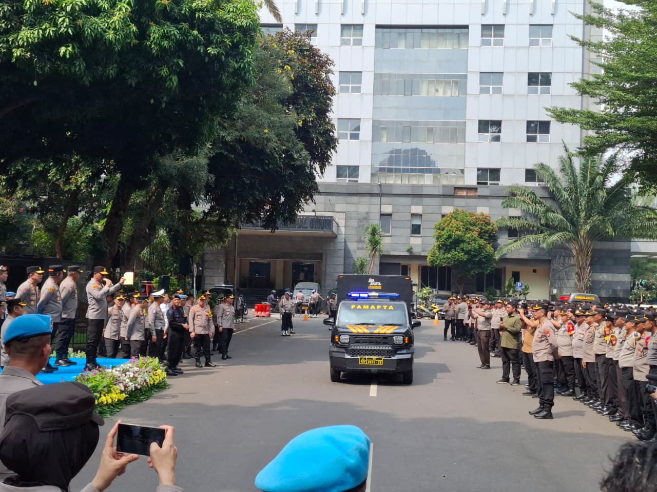 Kendaraan patroli khusus Pamapta Polda Metro Jaya. (BeritaNasional/Bachtiaruddin)