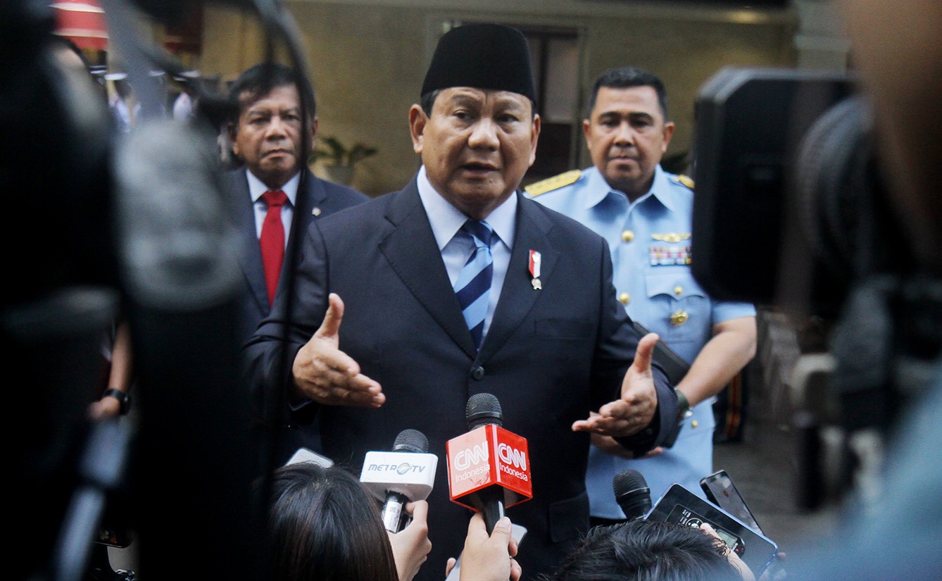 Evaluasi 1 Tahun Pemerintahan Prabowo: Konsolidasi, Percepatan, dan Pembenahan Kabinet Presiden terpilih Prabowo Subianto. (BeritaNasional/Oke Atmaja)