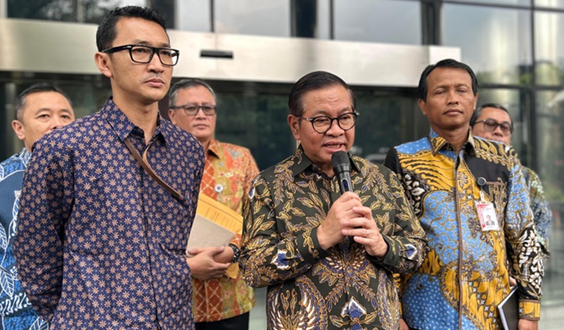 Gubernur DKI Jakarta Pramono Anung sambangin KPK (Beritanasional/Panji)