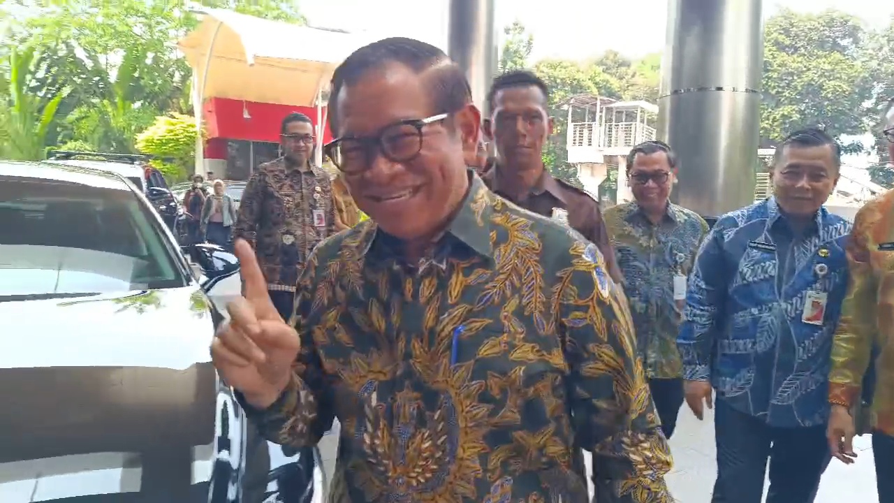 Gubernur Jakarta Pramono Anung saat menyambangi KPK. (BeritaNasional/Lydia)