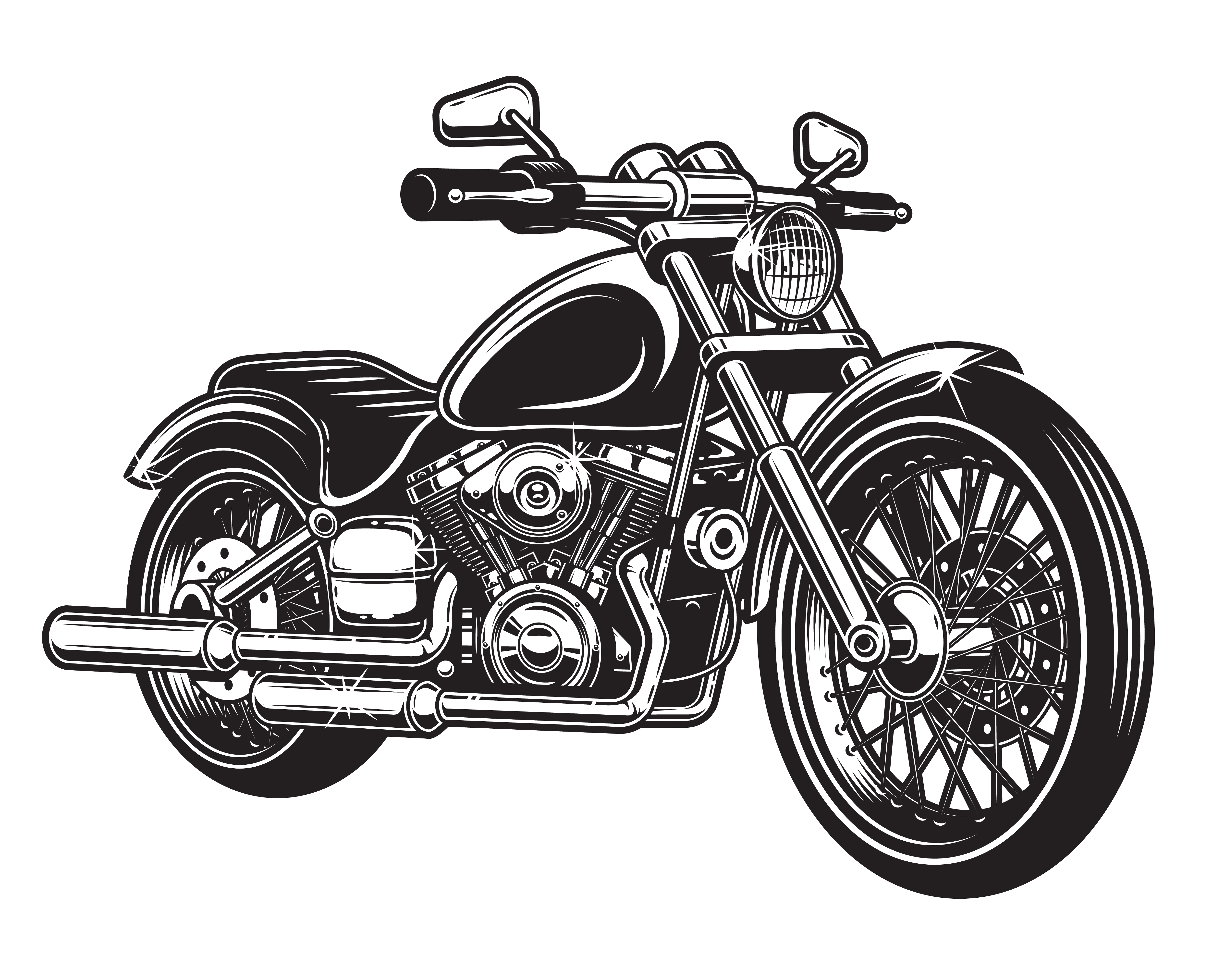 Ilustrasi Harley Davidson. (Foto/freepik)