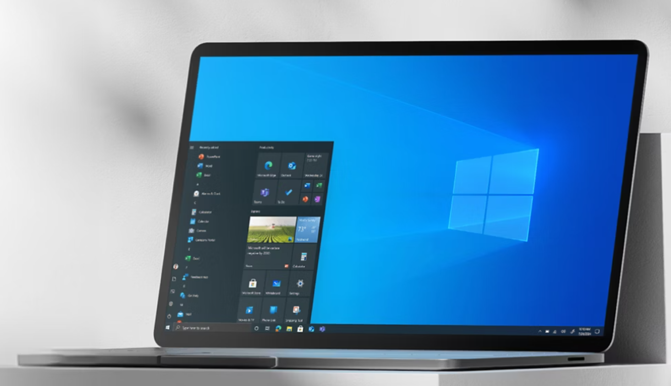 Ilustrasi laptop yang menggunakan Windows 10. (Foto.microsoft.com)