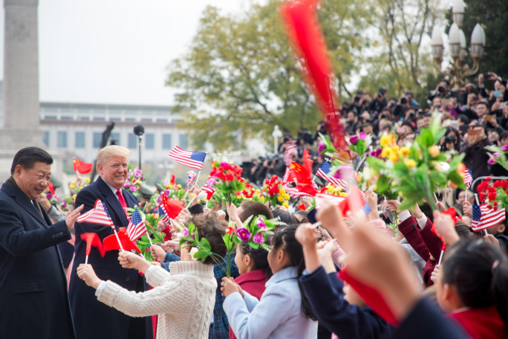Presiden AS Donald Trump bersama Presiden China Xi Jinping (kiri). (Foto/whitehouse.gov)