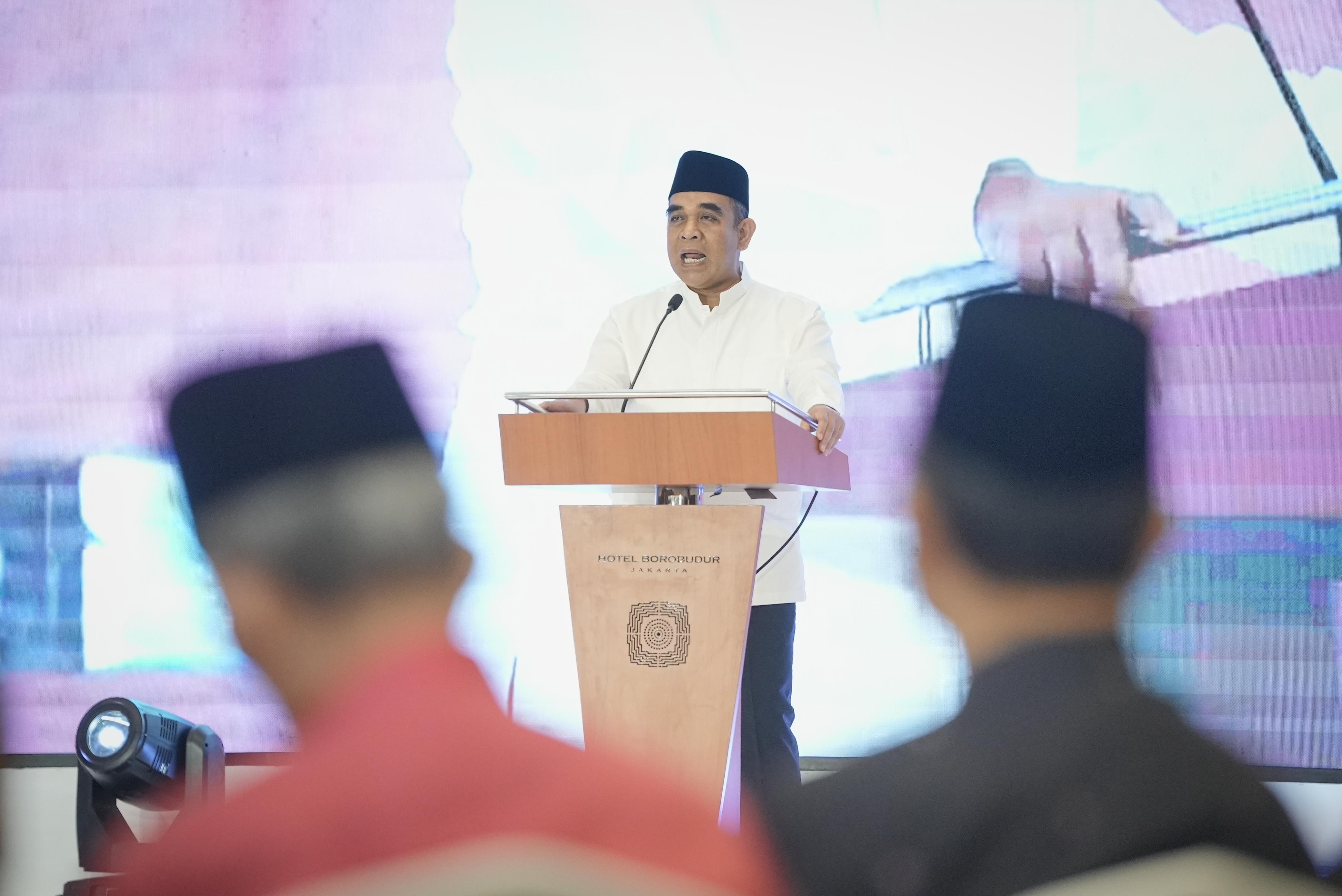 Ketua MPR RI, Ahmad Muzani saat hadir di Konvensi Dunia Melayu Dunia Islam (DMDI). (Foto/istimewa)