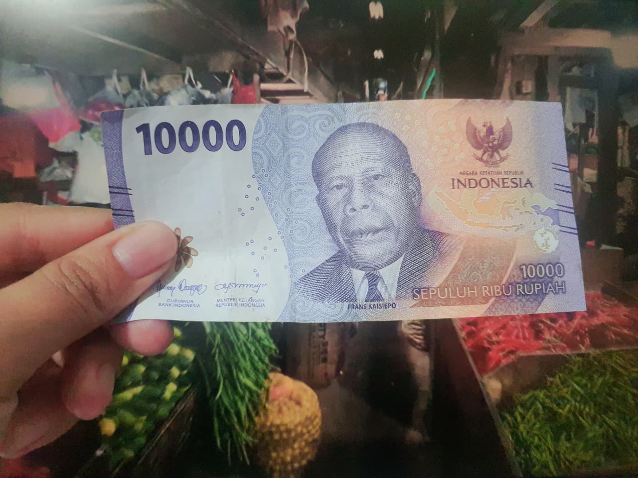 Ilustrasi uang Rp10 ribu. (Foto/Kiswondari)