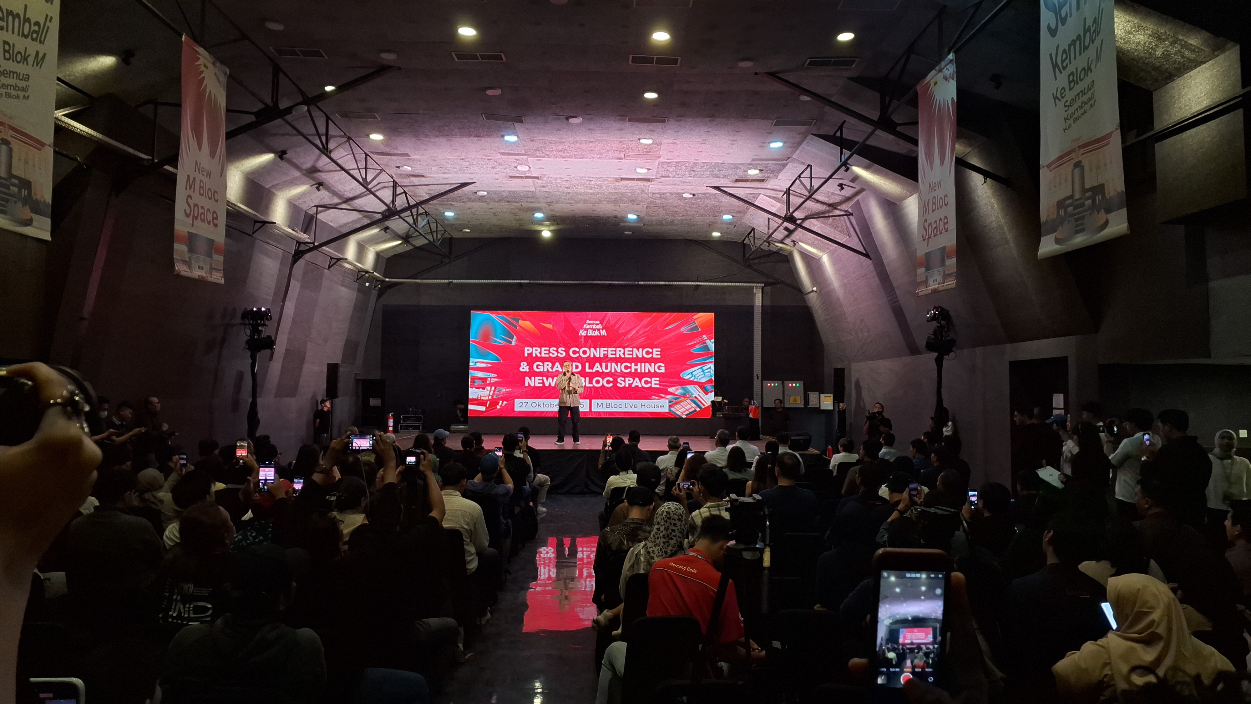 Konferensi pers Semua Kembali ke Blok M. M Bloc Space Luncurkan Wajah Baru, Perkuat Sinergi BUMN. (Foto/Dok M Bloc Space)