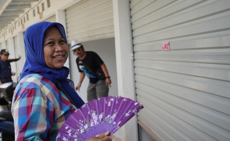 Pedagang eks Pasar Barito (Beritanasional/Lydia)