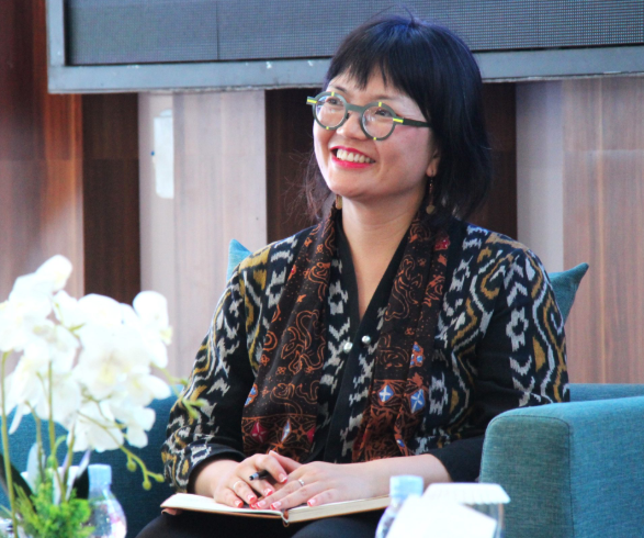 Pemerintah Tidak Akan Ubah Sekolah yang Jadi Bagian Sekolah Garuda Transformasi Wamendiktisaintek Stella Christie (BeritaNasional/dokKemensaintek)