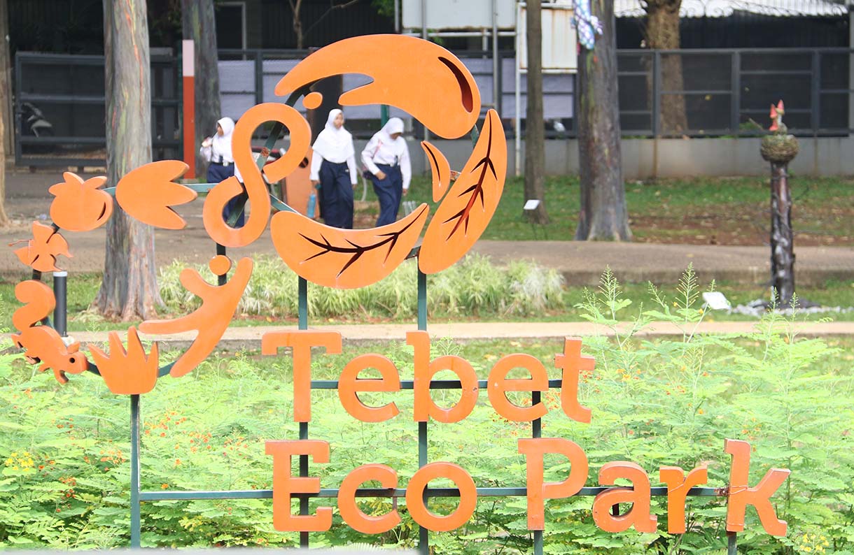 Suasan di Tebet Eco Park, Jakarta, Selasa) (21/10/2025).(Beritanasional.com/Okeatmaja)