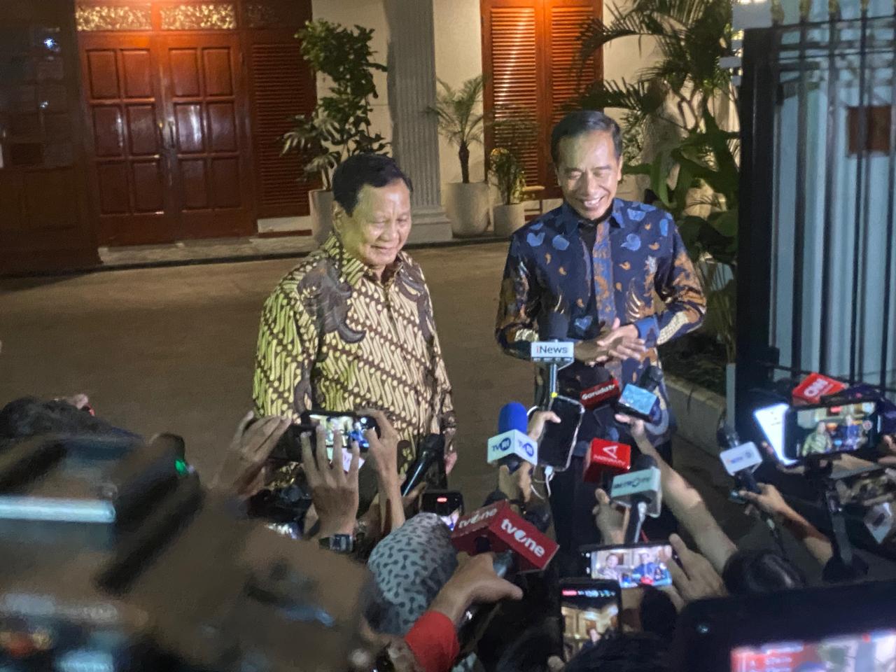 Presiden Prabowo bertemu Jokowi (Beritanasional/Teo)