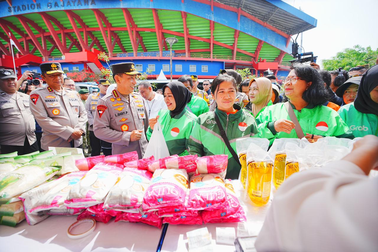 Pimpin apel di Jatim, Kapolri ajak ojol segera lapor jika temukan masalah dan kriminalitas. (Foto/Div Humas Mabes Polri)
