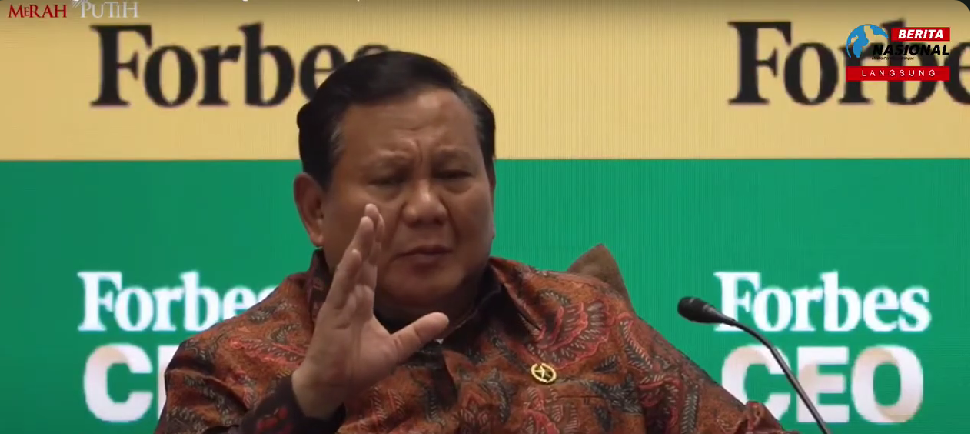 Presiden prabowo dalam acara Forbes Global CEO Conference 2025. (Foto/Tangkapan Layar)