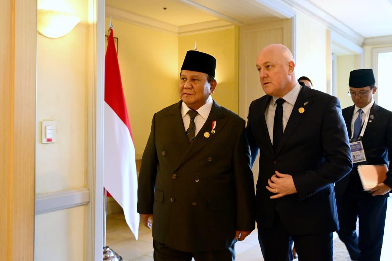Prabowo dan PM Selandia Baru Bahas Penguatan Kemitraan Komprehensif di KTT APEC 2025. (Foto/BPMI)