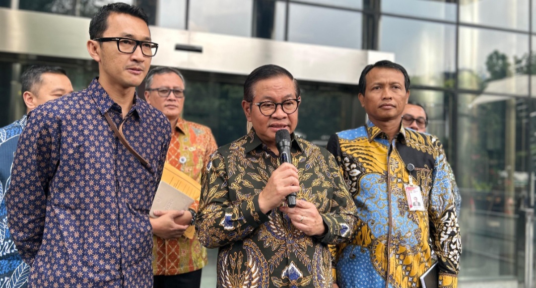 Gubernur DKI Pramono Anung sambangi KPK jalin kerja sama berantas korupsi. (BeritaNasional/Panji)