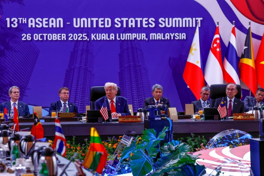 KTT ke-13 ASEAN–United States di Kuala Lumpur Convention Centre (KLCC), Malaysia, Minggu (26/10/2025). (Foto/doc. aseanfoto)