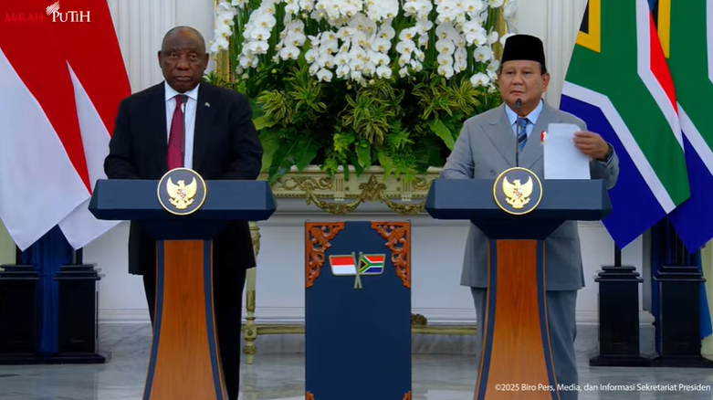 Ramaphosa puji Indonesia sebagai sekutu melawan Apharteid. (Foto/BPMI Setpres)