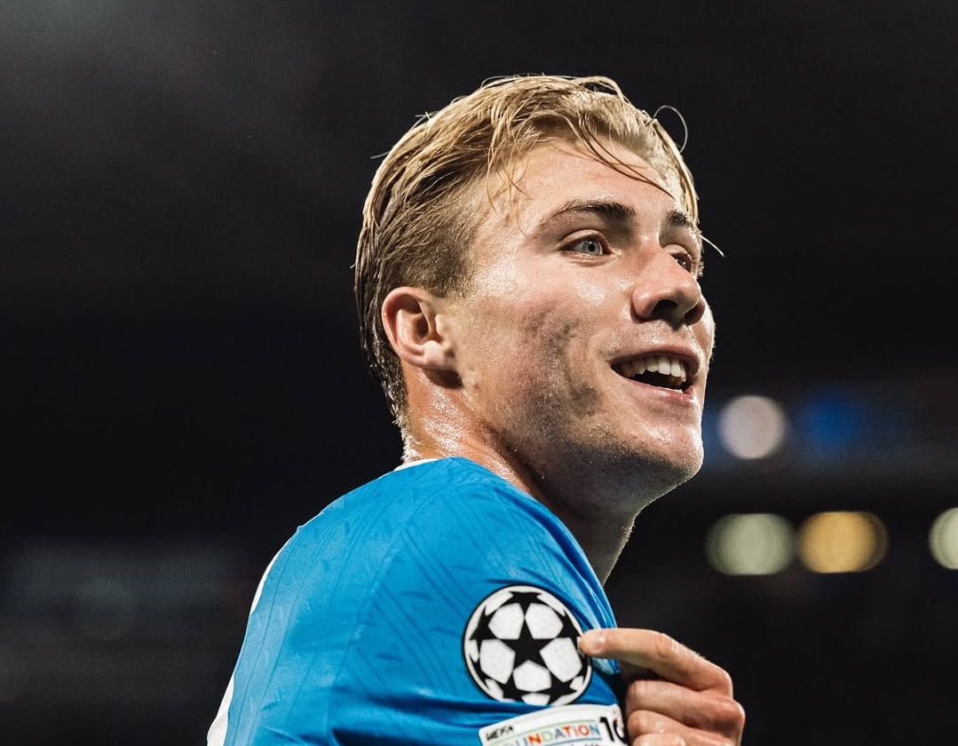 Rasmus Hojlund Cetak Brace di Liga Champions (Foto/instagram Napoli)