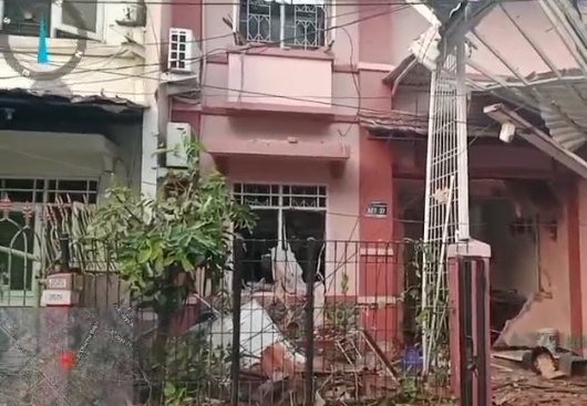 Rumah di Cengkareng, Jakbar luluh lantak akibat ledakan gas 12kg. (Foto/Istimewa)