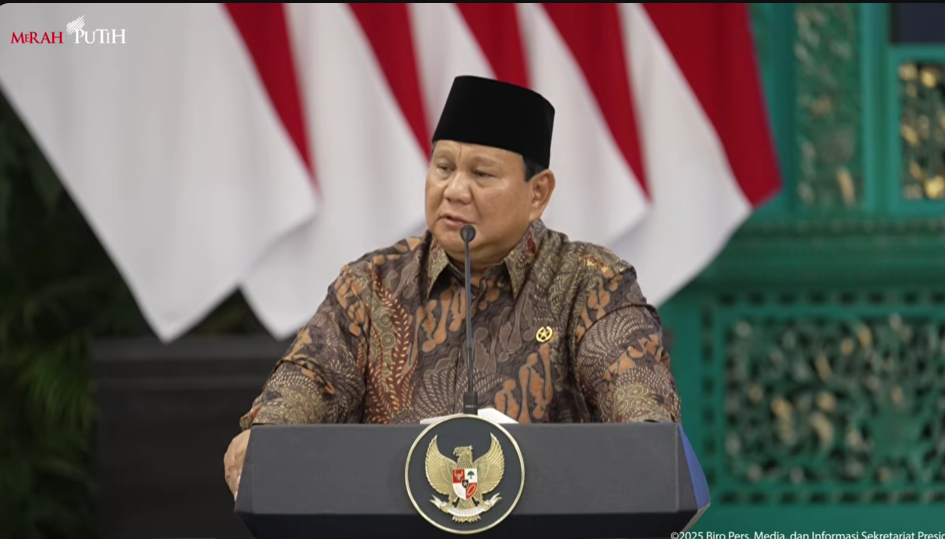 Presiden Prabowo Subianto (Foto/Tangkapan Layar)