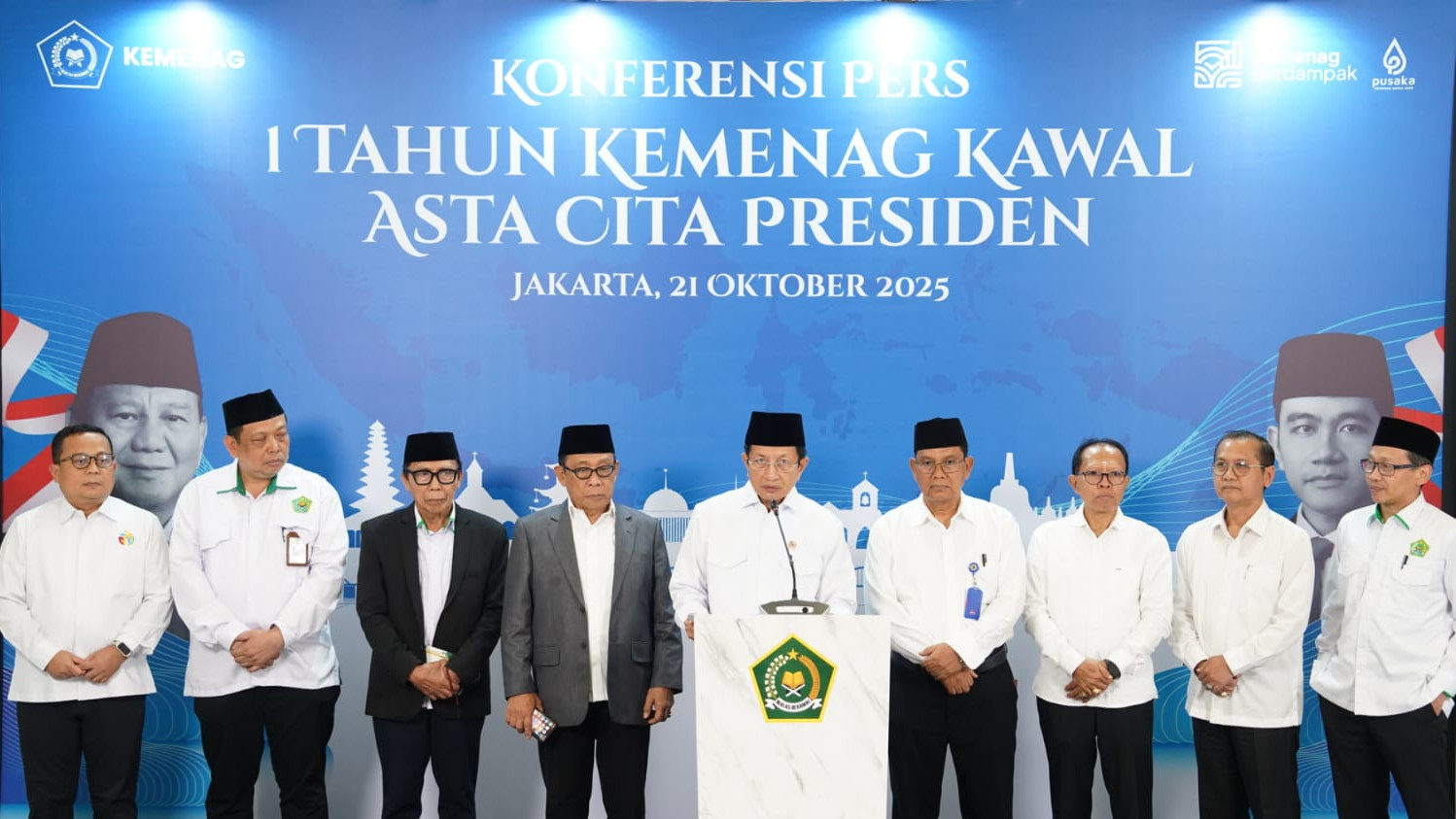 Setahun AstaCita Prabowo, Menag ungkap capaian kesejahteraan guru hingga bagi beasiswa ke pelajar non-muslim. (Foto/Kemenag)