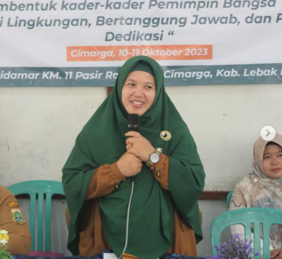 Status Kepsek SMAN 1 Cimarga nonaktif Dini Fitria dipertaruhkan, buntut dari dugaan penamparan siswa yang merokok di sekolah. (Foto/@sman_1cimarga)