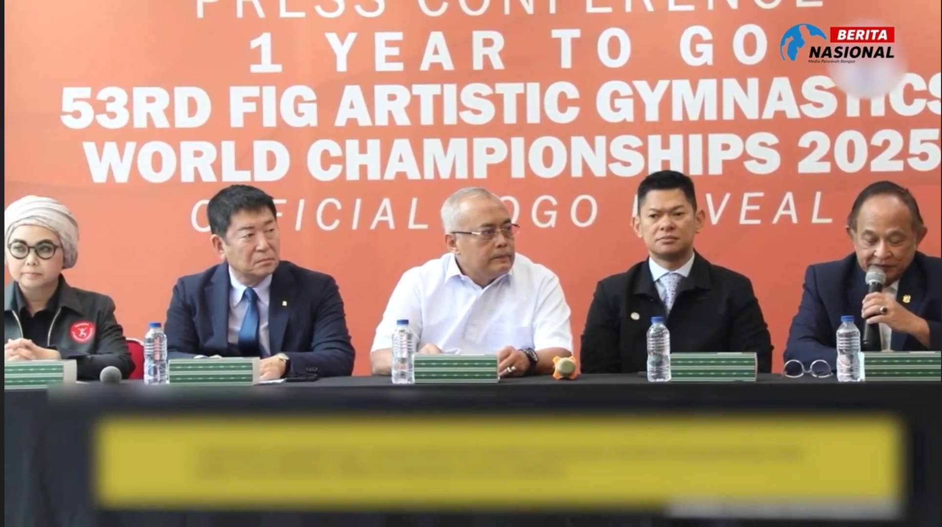Tidak Berikan Visa, FIG Bela Indonesia Frderasi Gymnastik Internasional lakukan jumpa pers di Jakarta. (BeritaNasional/tangkapan layar)