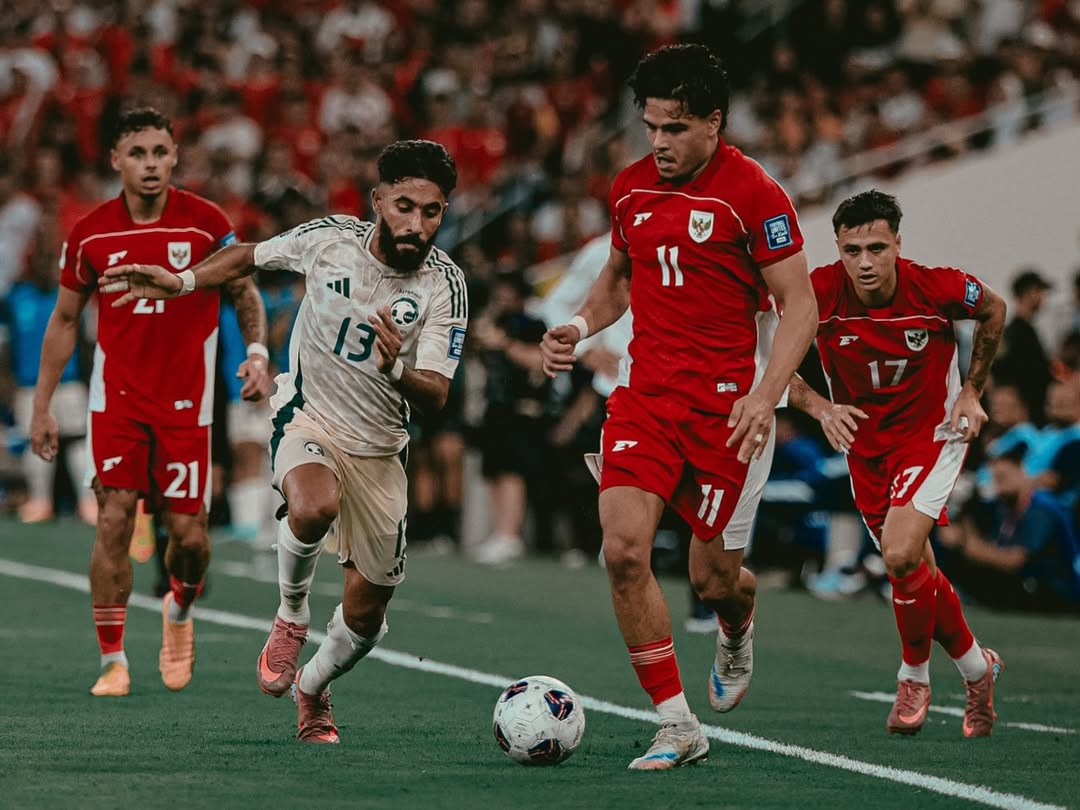 Timnas Indonesia vs Arab Saudi. (Foto/Timnas Indonesia).