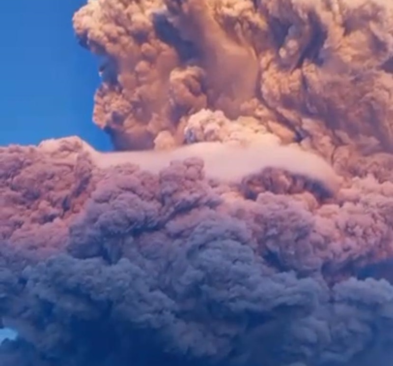Gunung Lewotobi erupsi (Foto/BNPB)