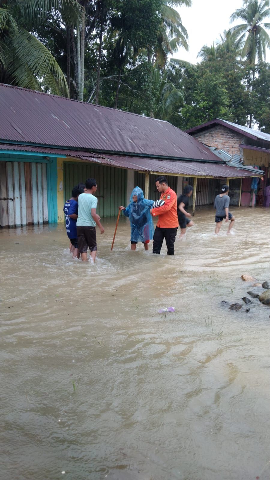 4 sungai meluap, 1.824 warga terdampak banjir Padang Pariaman. (Foto/BNPB)