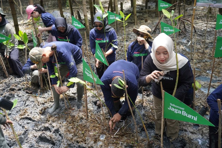 Program Jaga Bumi Carbon Offset fase ketiga. (Foto/doc. Tsel)