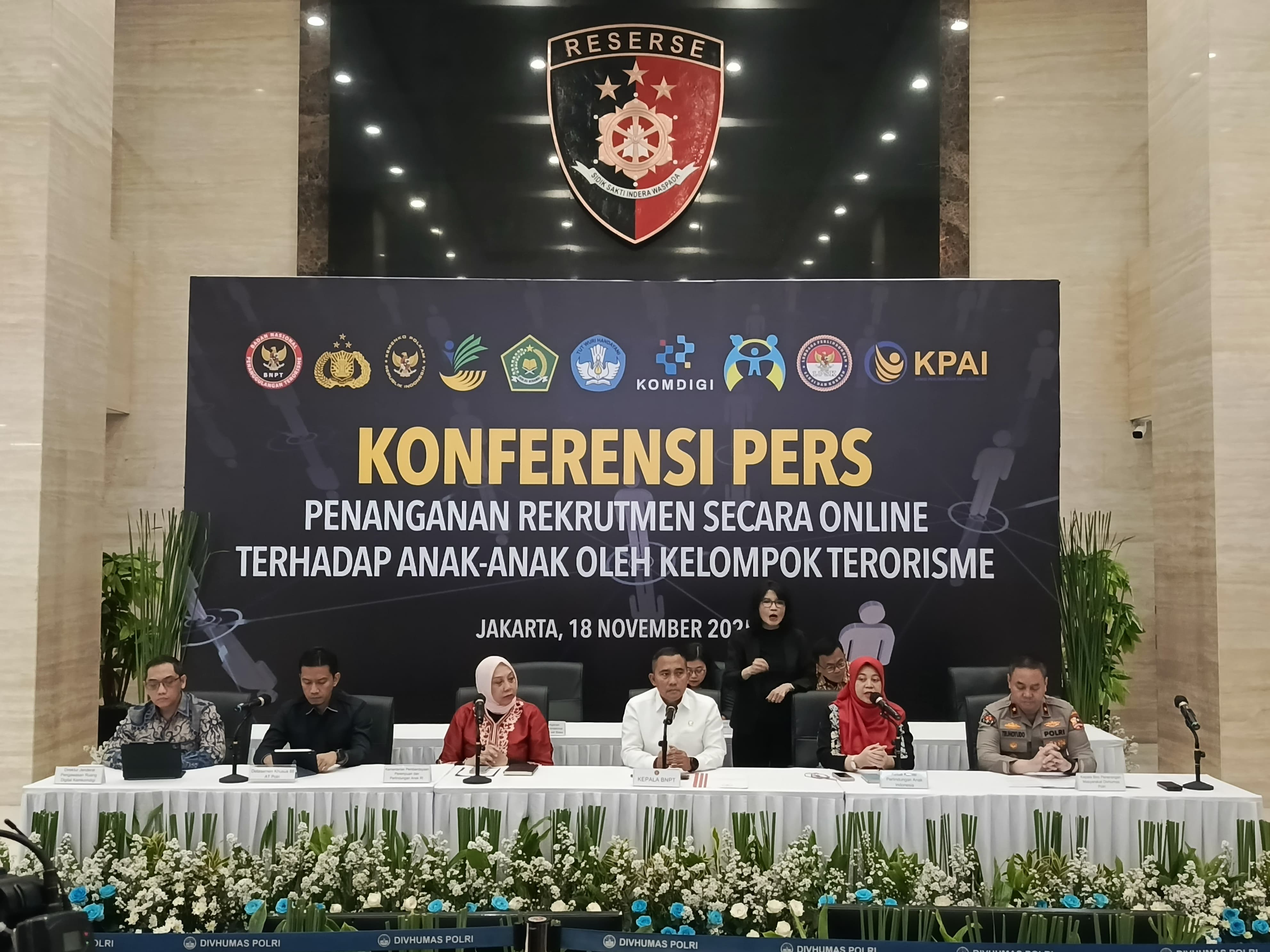 Bareskrim Polri merilis kasus terorisme. (BeritaNasional/Bachtiarudin Alam)