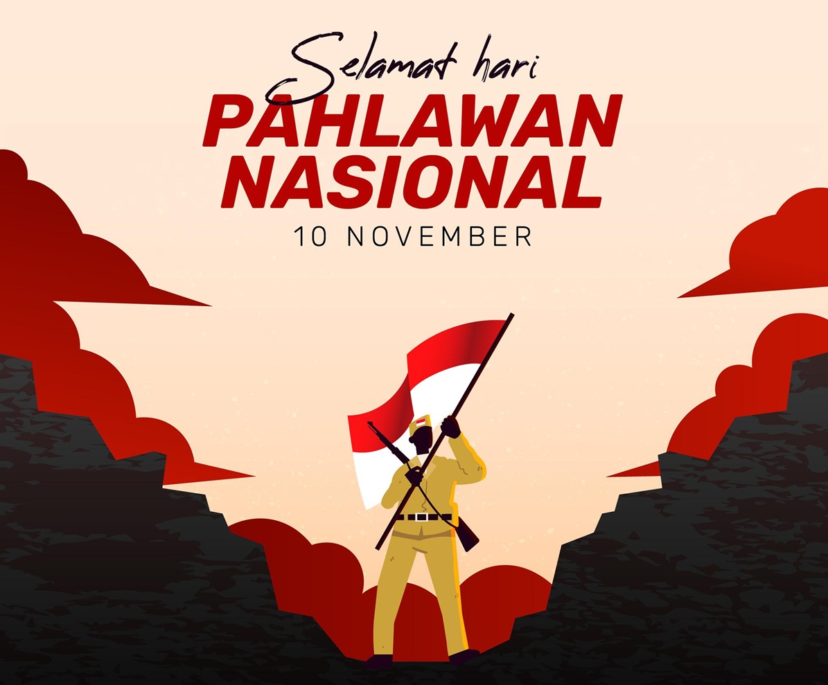 Ilustrasi Hari Pahlawan Nasional. (Foto/freepik)