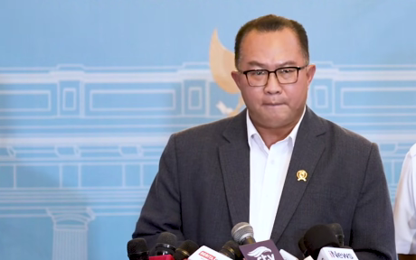 Kepala BRIN Arif Satria di Istana Kepresidenan Jakarta. (Foto/YouTube Setpres)